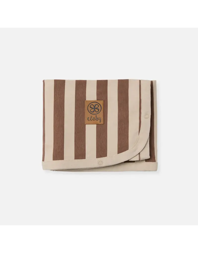 Cloby Cloby UV zonnedoek Peanut/Sandy stripe