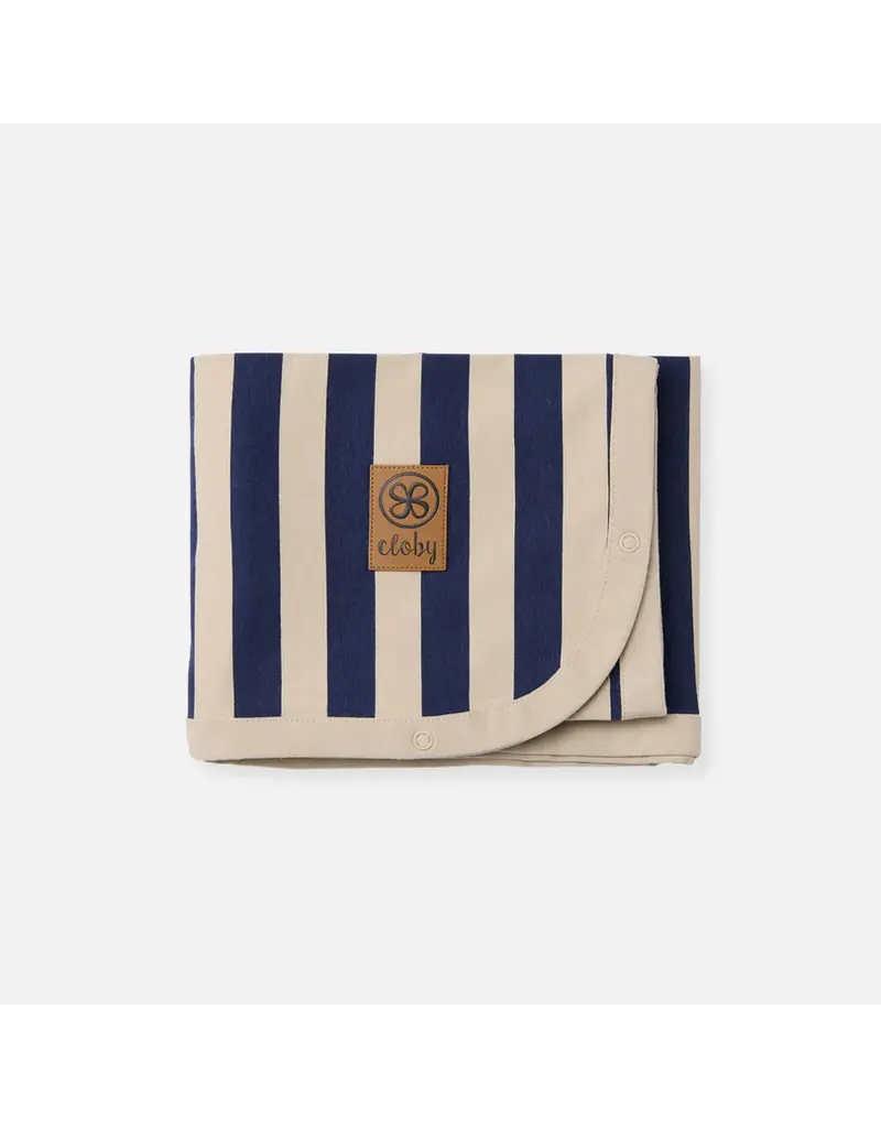 Cloby Cloby UV zonnedoek Navy/Sandy stripe