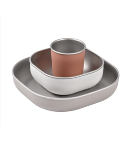 Béaba Beaba Eetset RVS Terracotta