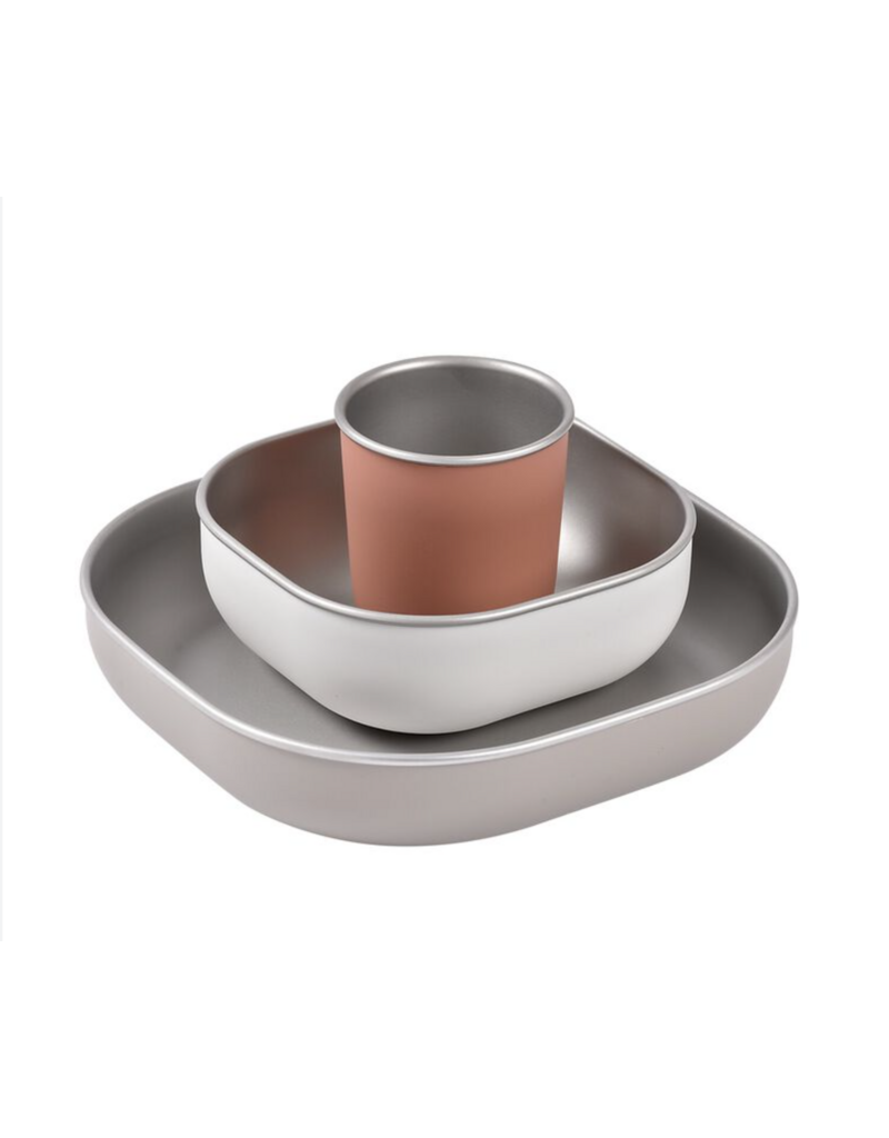 Béaba Beaba Eetset RVS Terracotta