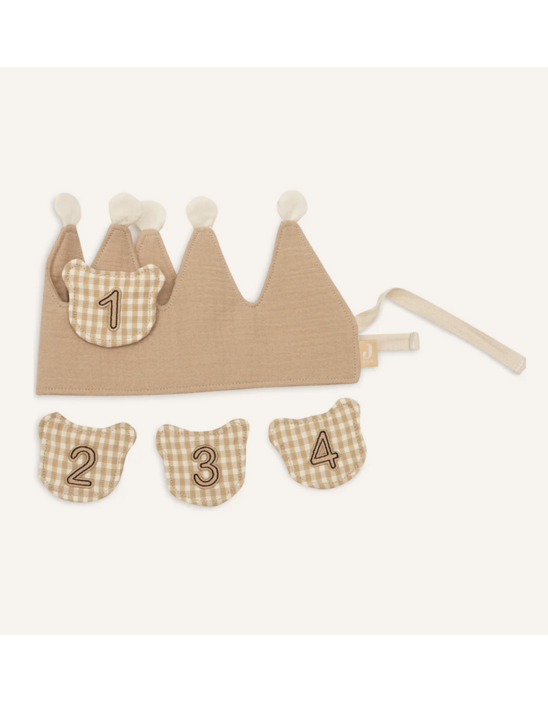 Jollein Jollein Verjaardagskroon met cijfers Teddy Bear