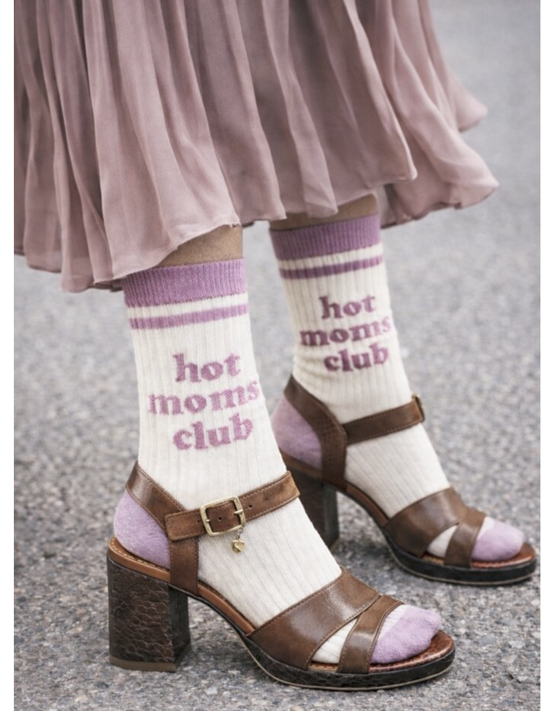 Minimou kousen "hot moms club" roze