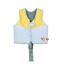 Lassig Lassig Swim Vest illusion blue/pale yellow