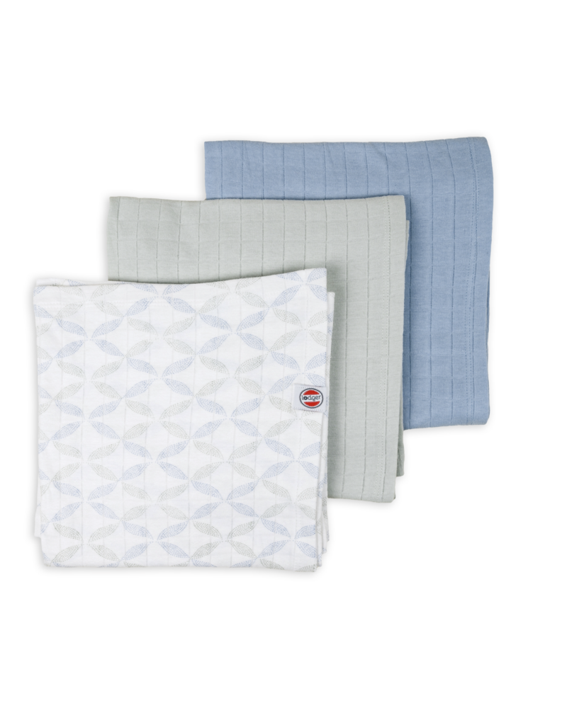 Lodger Lodger Swaddle 3-pack Solid Matcha Peppermint