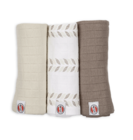 Lodger Lodger Swaddle 3-pack Solid Matcha Birch