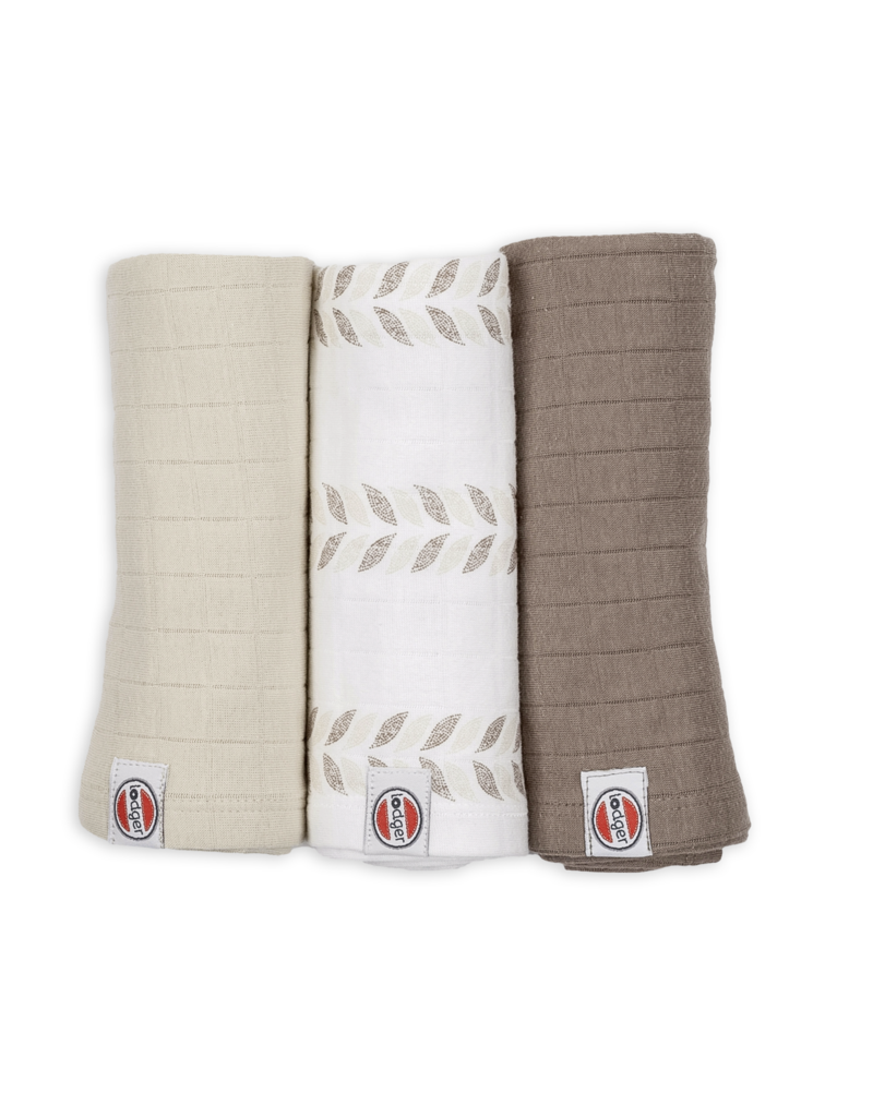 Lodger Lodger Swaddle 3-pack Solid Matcha Birch