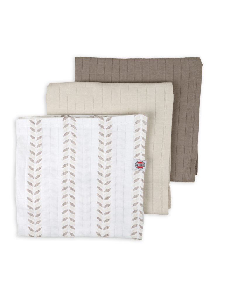 Lodger Lodger Swaddle 3-pack Solid Matcha Birch