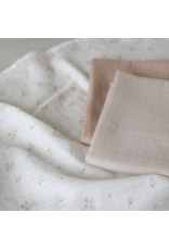 Lassig Lassig Swaddle & Burp Blanket L Miracle of Nature Leaves 3stuks