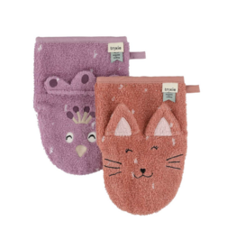 Trixie Trixie Washandje 2-pack Mrs. Peacock & Mrs. Cat