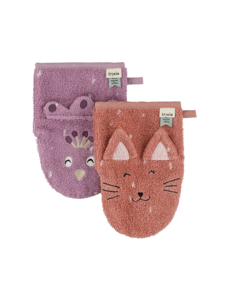 Trixie Trixie Washandje 2-pack Mrs. Peacock & Mrs. Cat