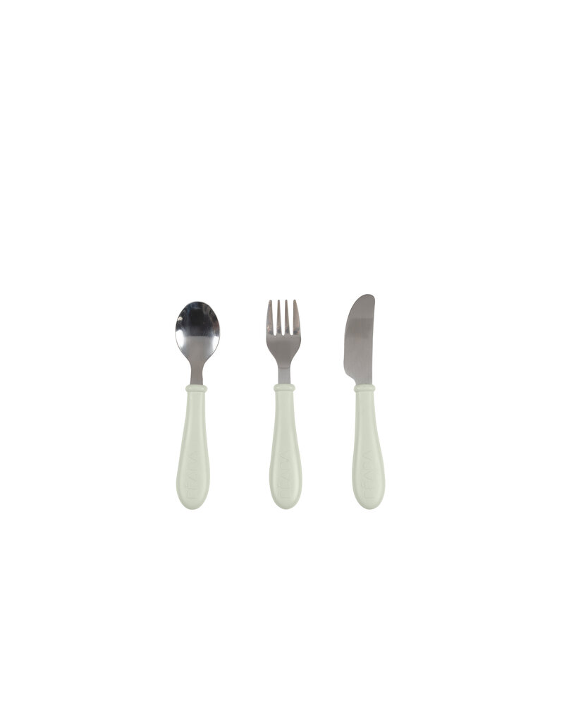 Béaba Beaba 3-delig inox bestek Misty Green