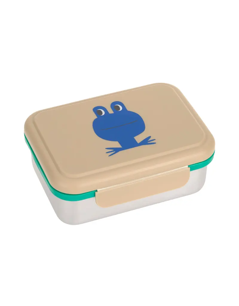 Lassig Lassig Lunchbox Stainless Steel Happy Trails Frog