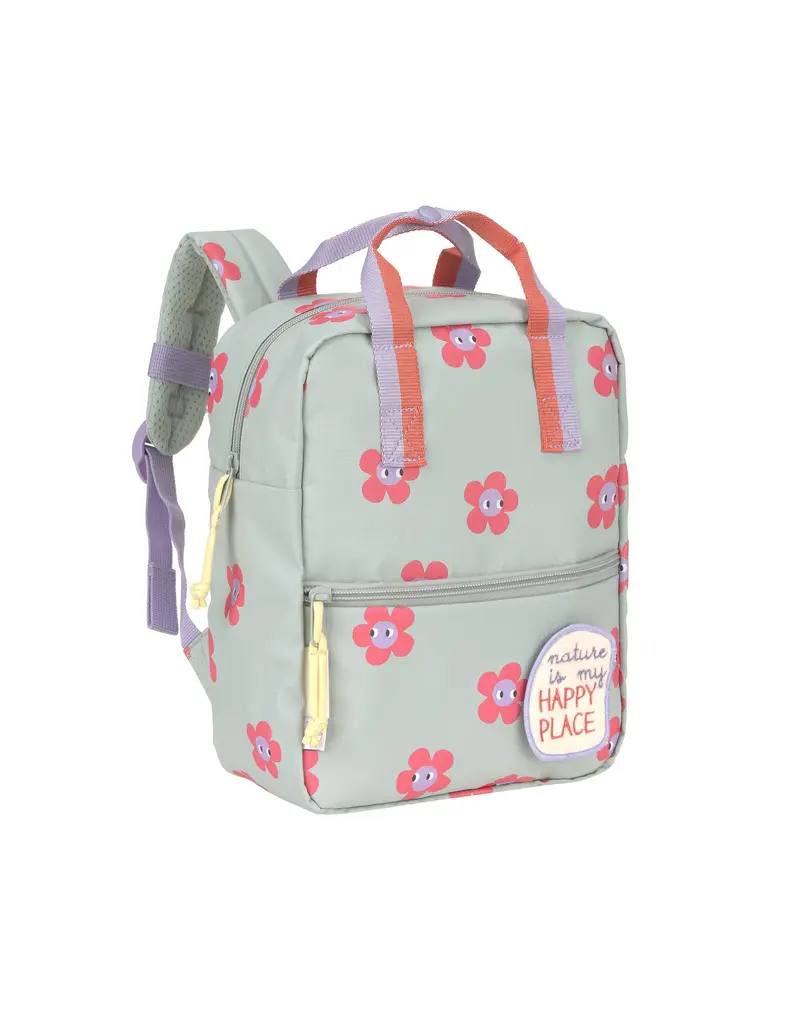 Lassig Lassig Mini Square Backpack Happy Trails  Flower