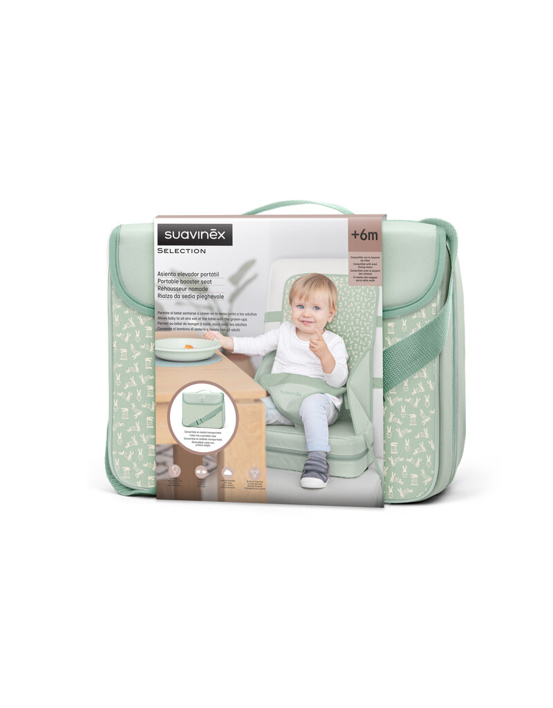 Suavinex Suavinex Stoelverhoger Wonderland  Rabbit Green