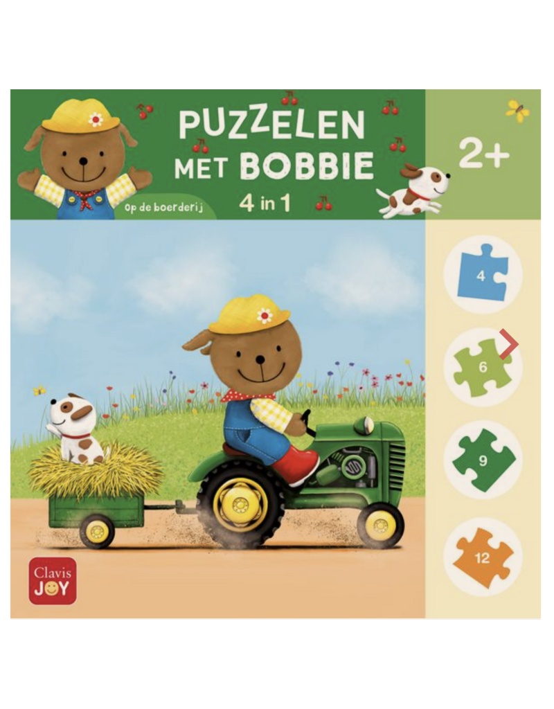 Clavis Clavis Puzzelen met Bobbie 4 in 1 Op de boerderij