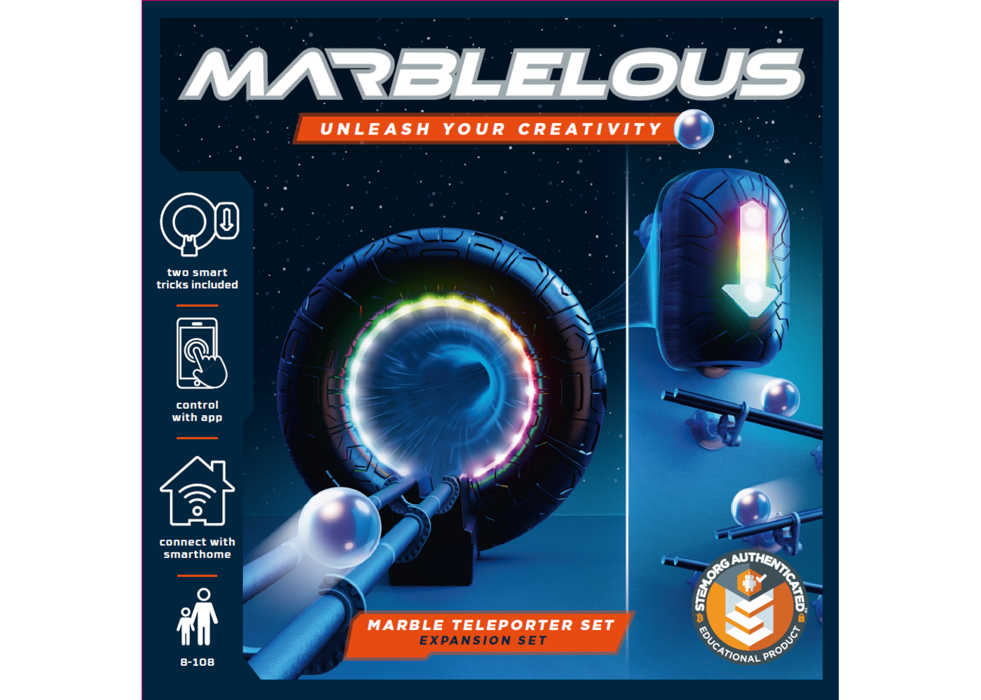 Marblelous Marmor Teleporter Set für Marblelous Murmelbahn