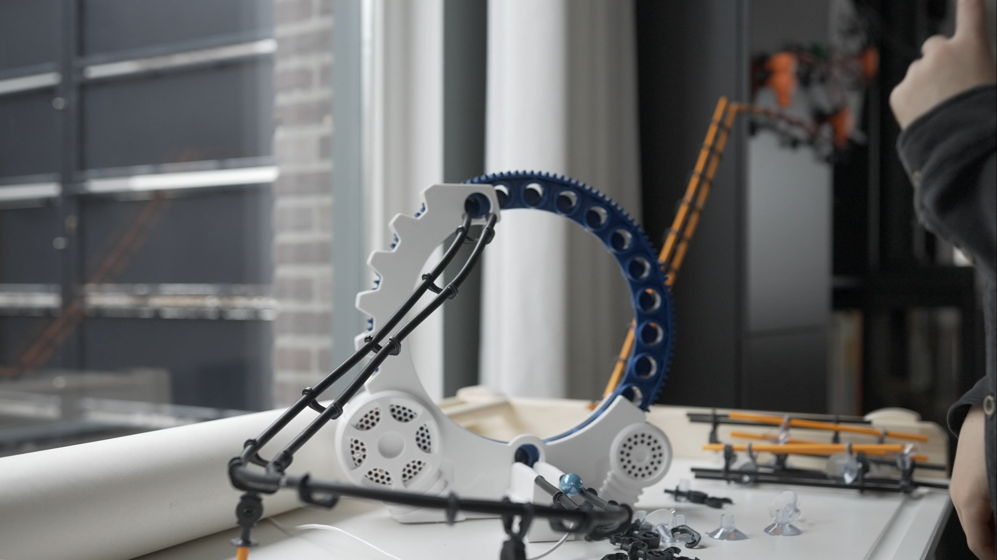 Marmor Radlift für Marblelous Murmelbahn