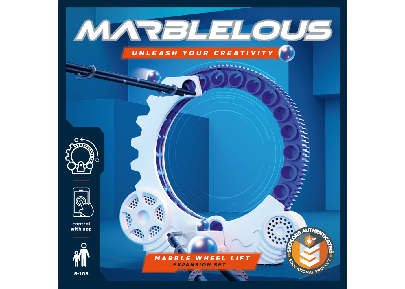 Marmor Radlift für Marblelous Murmelbahn