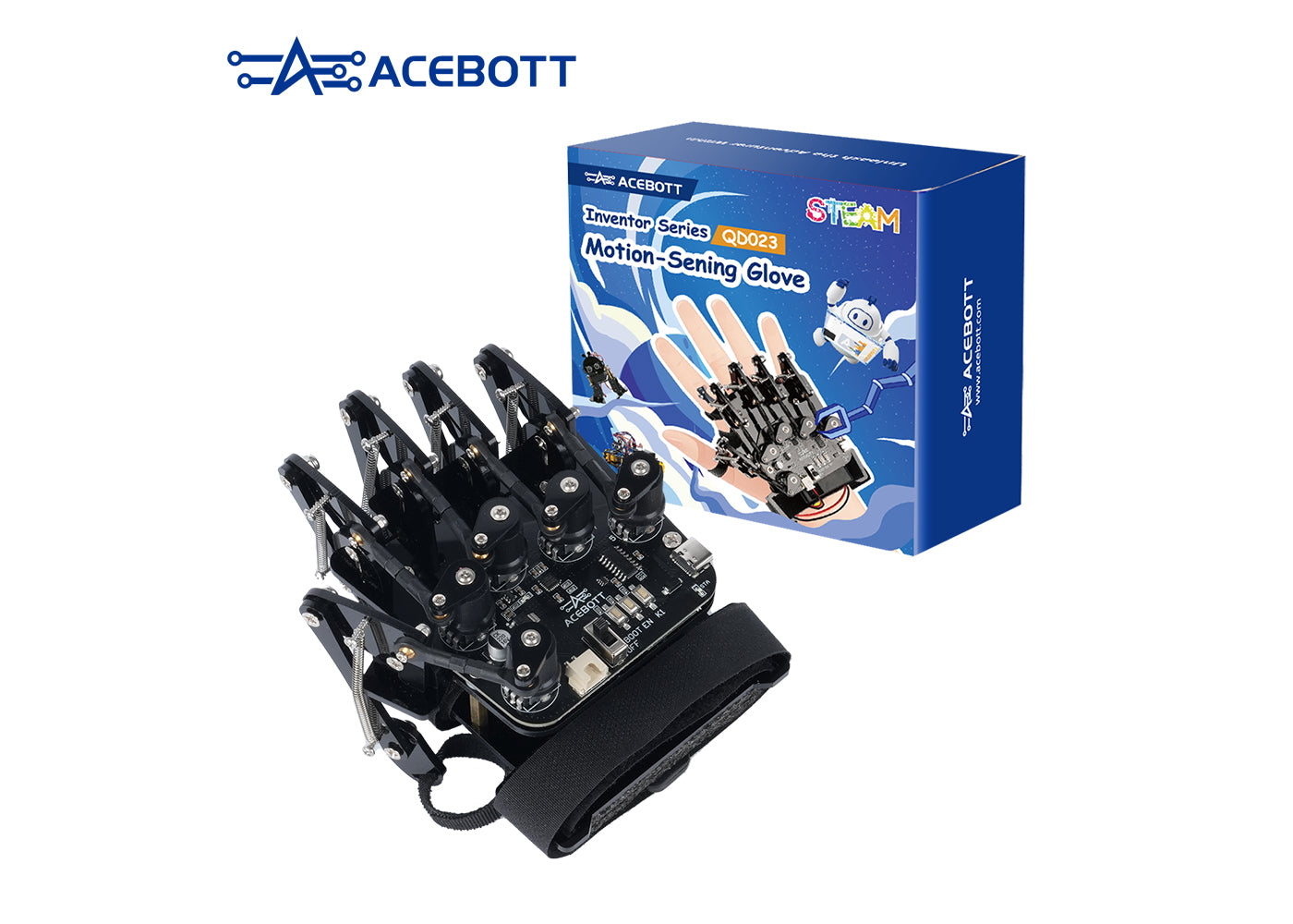 Acebott ACEBOTT Bewegungssteuerungshandschuh QD023 – Robotersteuerung mit Handgesten