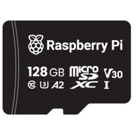 Raspberry Pi Raspberry Pi 128GB Micro SD-Karte – A2 – Inklusive OS & Adapter