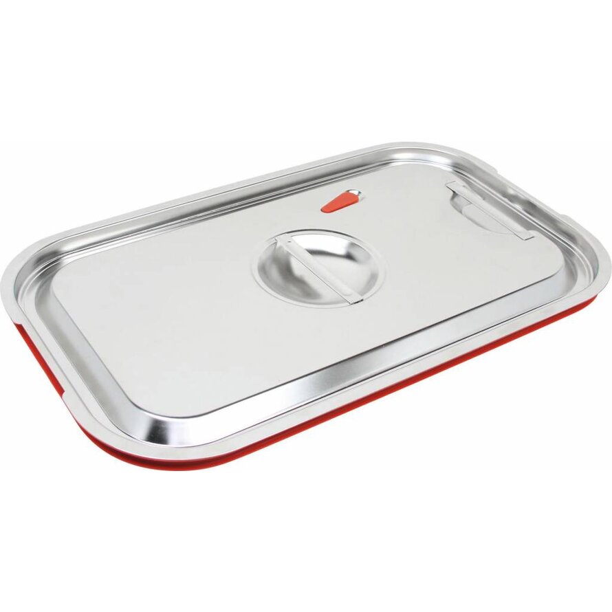 GN-Deckel mit Silikondichtung Edelstahl für 1/1 GN