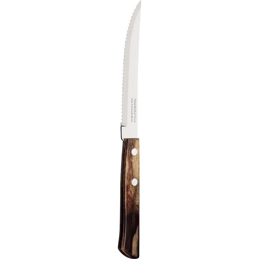 Steak-/Pizzabesteck "Churrasco" Messer L: 21cm braun