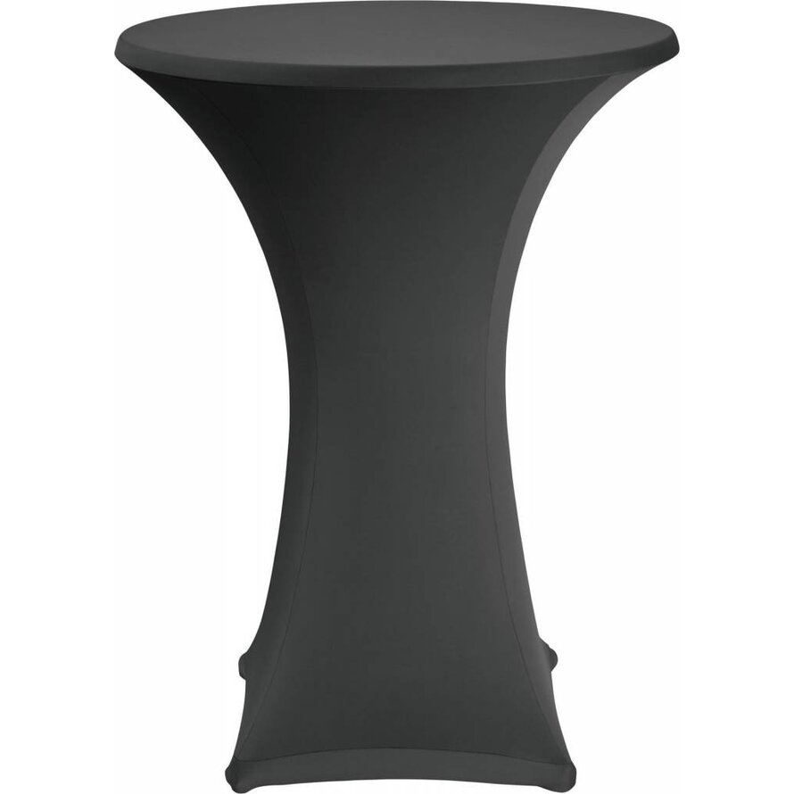 Stehtischbezug Ø 80 cm schwarz