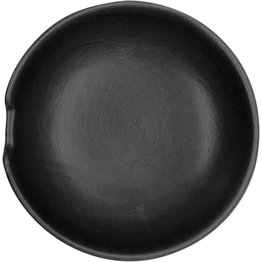 Keramik-Ablage schwarz  Reislöffelablage Ø 8cm schwarz
