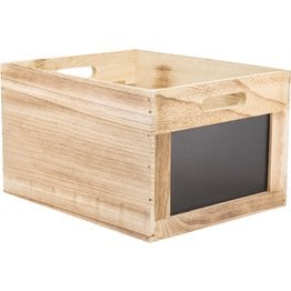 Holzbox mit Kreidetafel - NEU