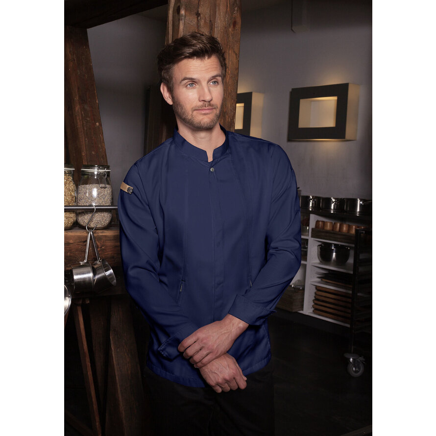 Kochjacke Herren "Green-Generation", stahlblau Größe 48