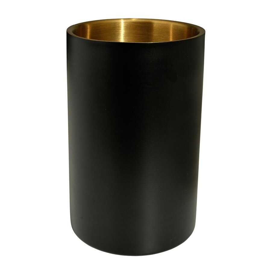 Rooftop schwarz-gold Sekt- und Weinkühler