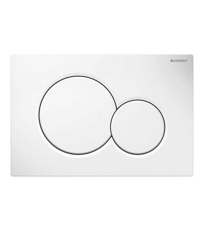 Bedieningspaneel Geberit Sigma 01 tweeknops Alpien wit