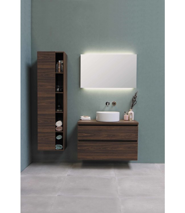 Proline badmeubel 1 lade met open schap 80 cm.