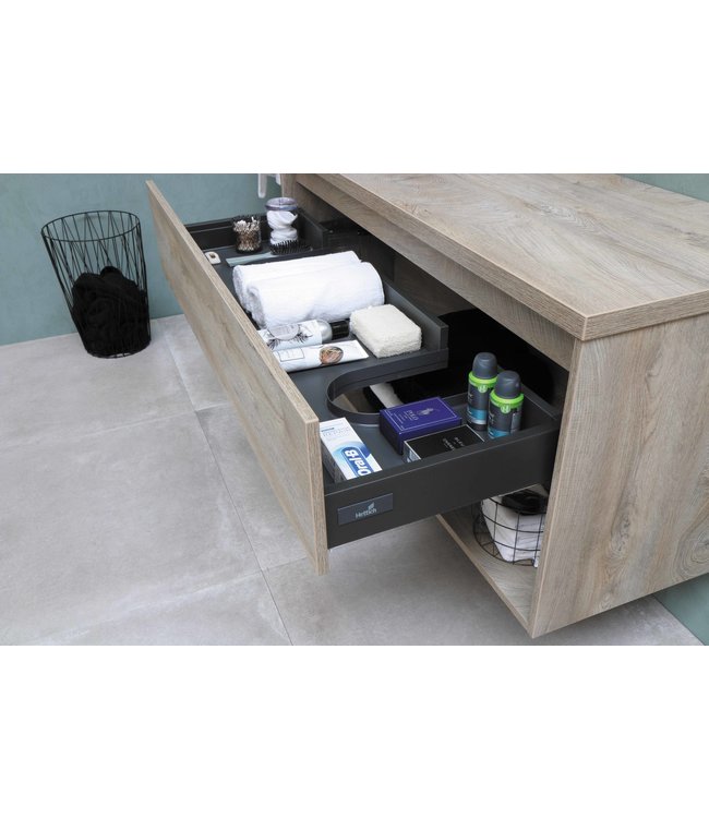 Proline badmeubel 1 lade met open schap 60 cm.