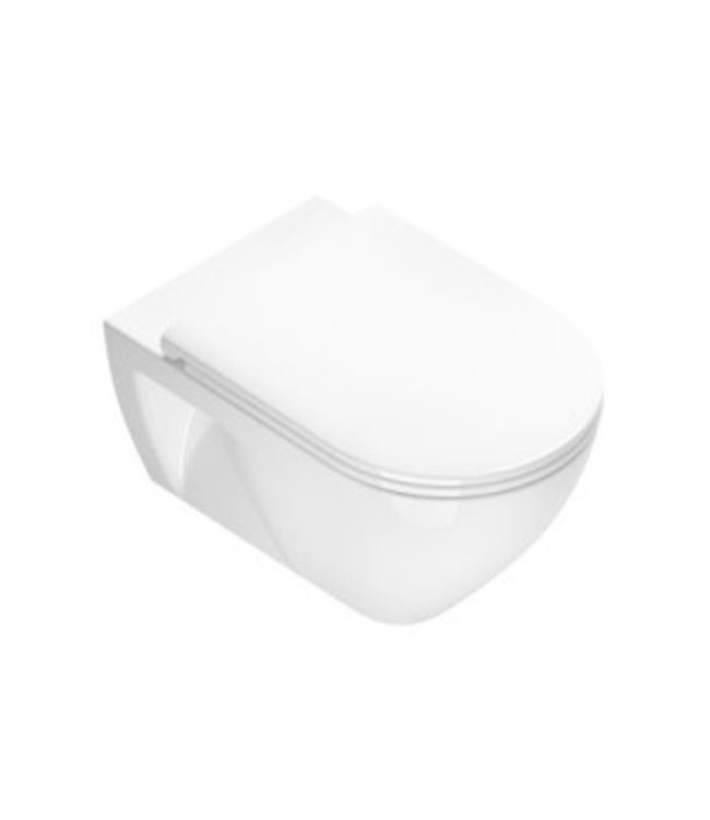 Catalano Sfera Eco New Flush 55 wandcloset, glanzend wit