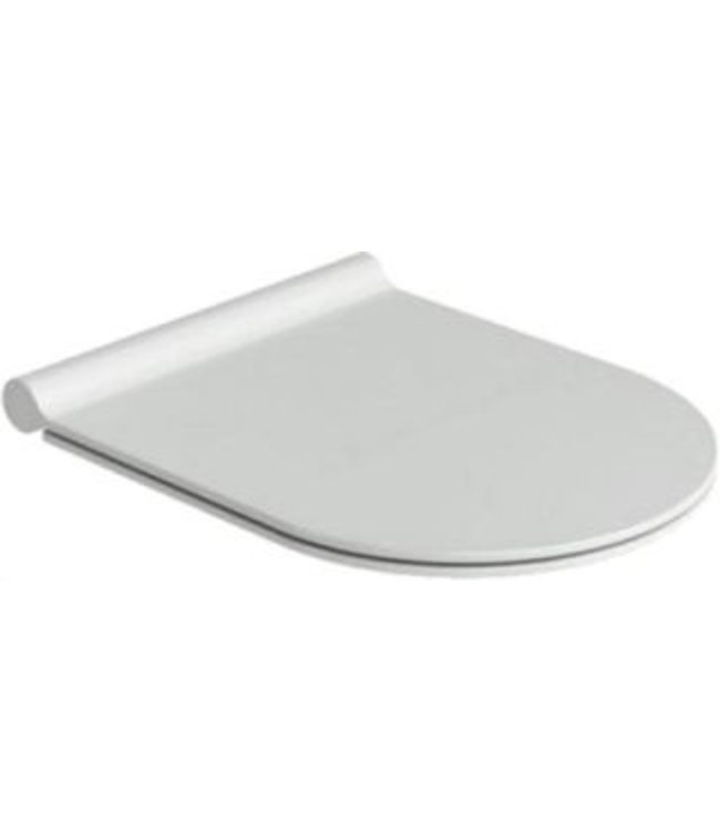 Catalano Zero / Sfera 55 kunststof closetzitting met deksel en RVS soft close scharnier, mat wit