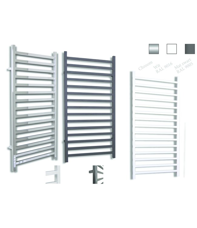 Sanicare Handdoekradiator Qubic 124,6 x 60 cm.