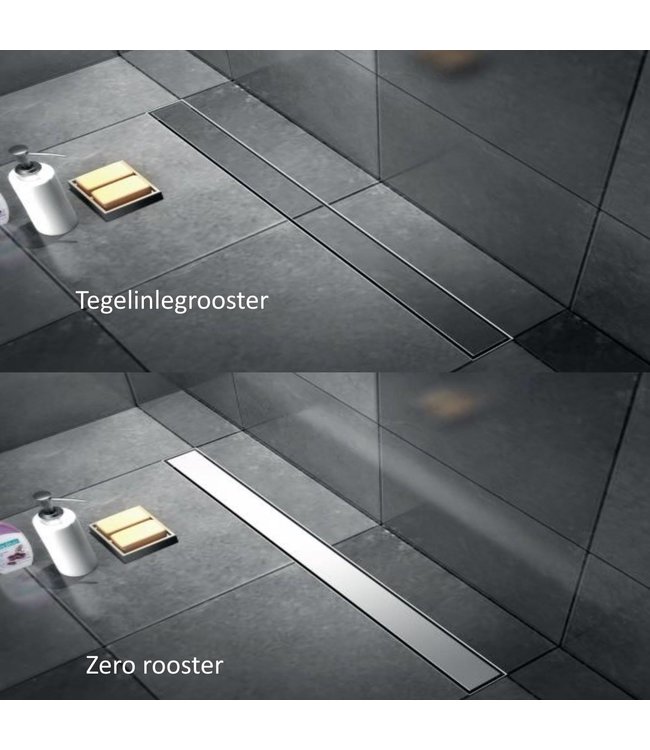 Douchegoten in vele maten RVS multifunctioneel