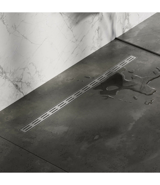 Complete douchegoot Standaard RVS