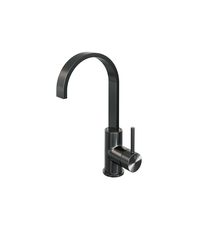 Brauer Carving hoge opbouw mengkraan met platte uitloop Model A