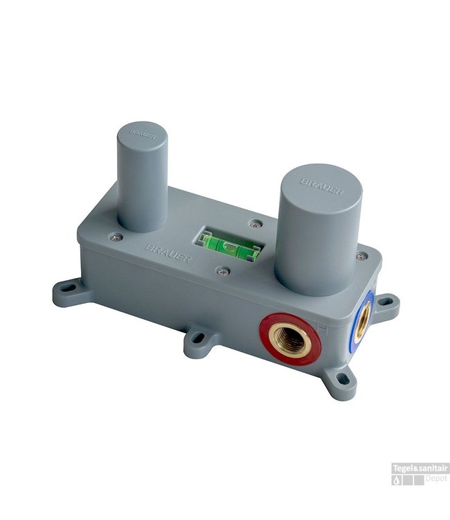 Brauer Carving inbouw gebogen uitloop met plaat Model A1 en A2