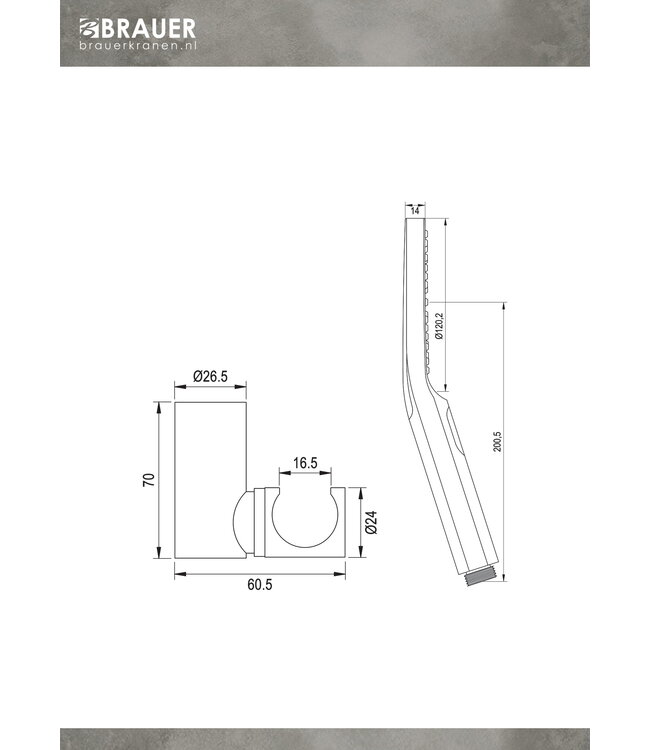 Badthermostaat met badset Brauer Carving set 4