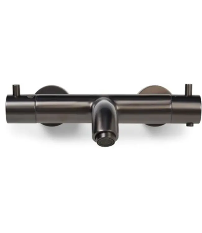 Blue Label Brondby badthermostaat 15x1/2" met omstel, gun metal
