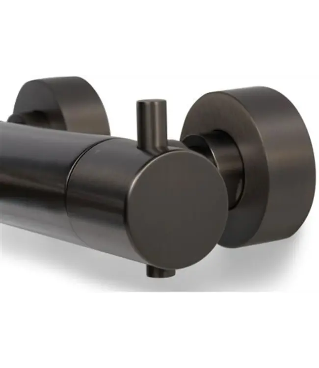 Blue Label Brondby badthermostaat 15x1/2" met omstel, gun metal