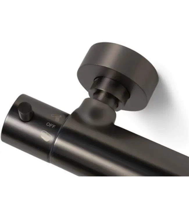 Blue Label Brondby badthermostaat 15x1/2" met omstel, gun metal