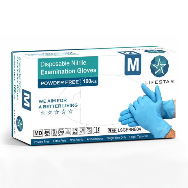 LifeStar Nitrile Gloves Medium