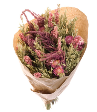 Bouquet of dried pink flowers "Linda from Liverpool"