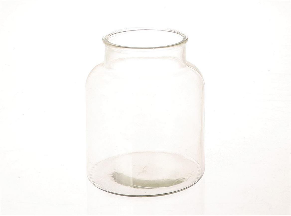 Vase en verre Natalie Transparente 17cm de haut 11cm de diamètre