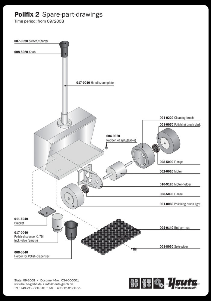 Polish dispenser 0,75 L