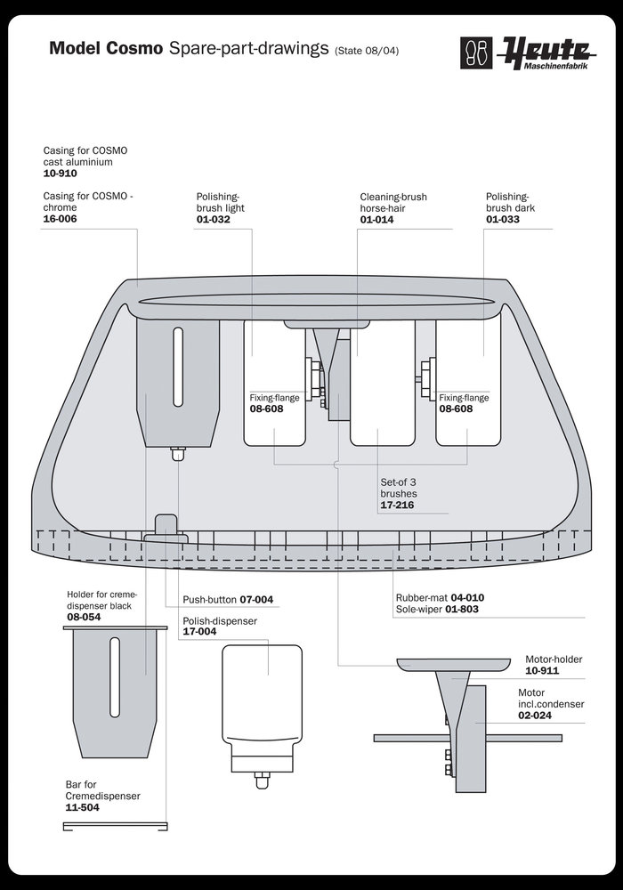 Rubberen mat voor schoenpoetsmachine Easy Comfort